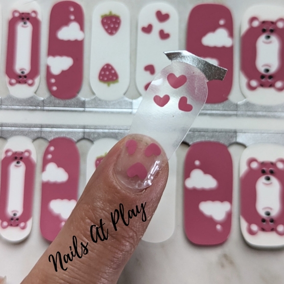 5 for $15 Nail Wraps- Cuddle Bear - Picture 2 of 3